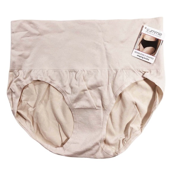 Yummie Nici Shaping Briefs Size L/XL Seamless Black Tummy Shaping Panty - Picture 3 of 10